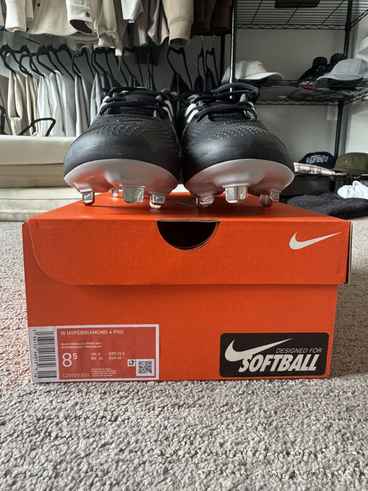 Nike Nike Hyperdiamond 4 Pro Cleats Size US 8.5 / IT 38.5 - 3 Thumbnail