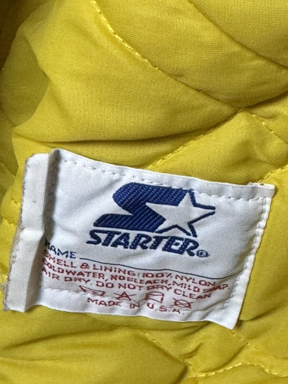 Starter Vintage Norte Dame Starter Satin jacket size XL Size US XL / EU 56 / 4 - 10 Thumbnail