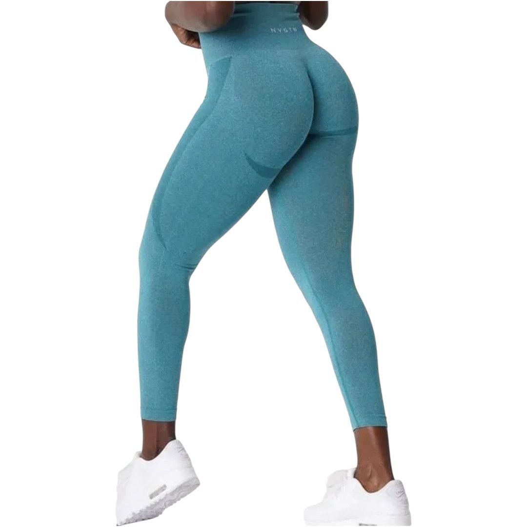 NVGTN Contour Seamless Leggings Athletic High Rise Teal S