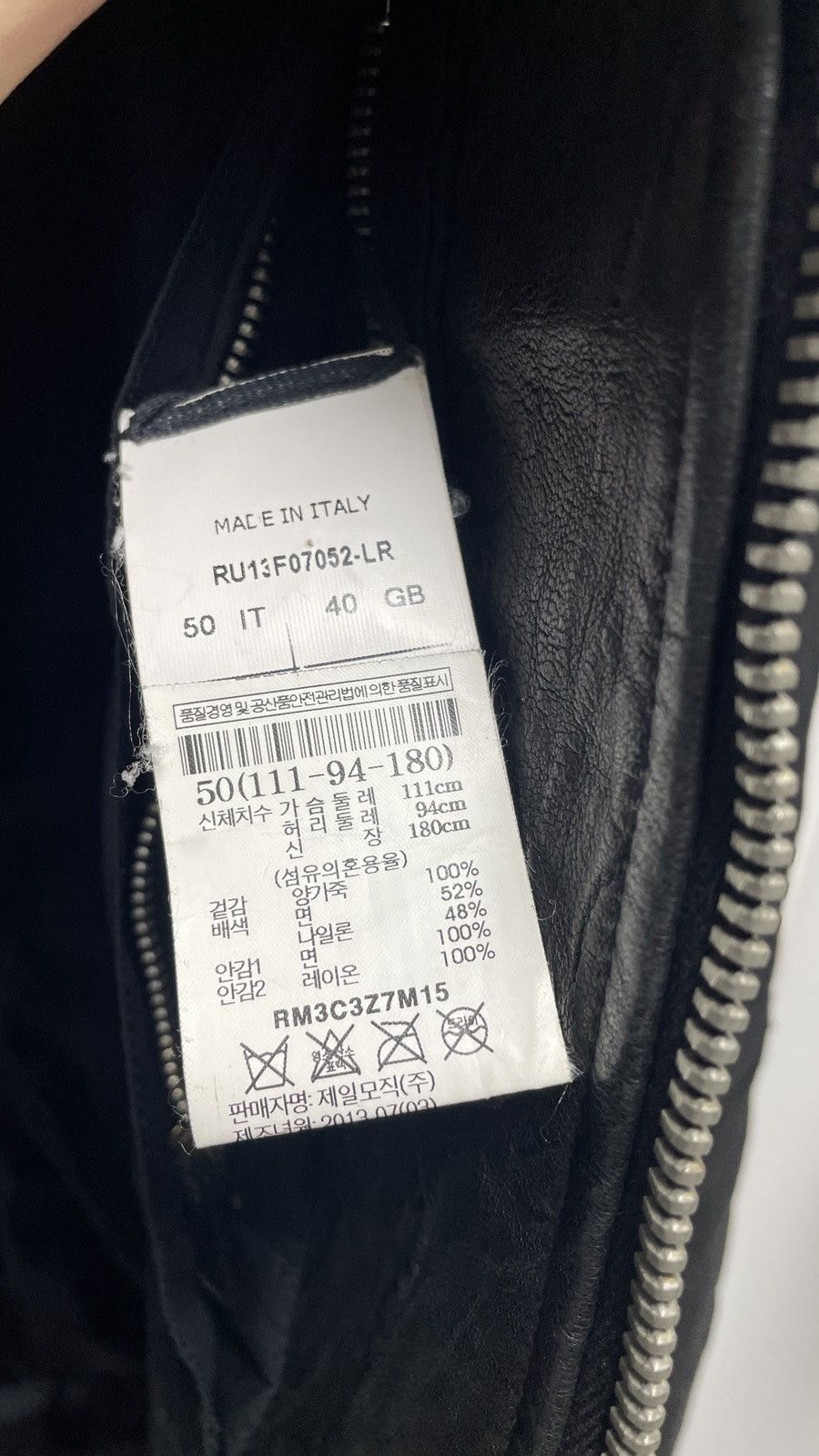 Rick Owens 13f/w Limited leather jacket *mint Hidden hood on neck Size US L / EU 52-54 / 3 - 14 Thumbnail