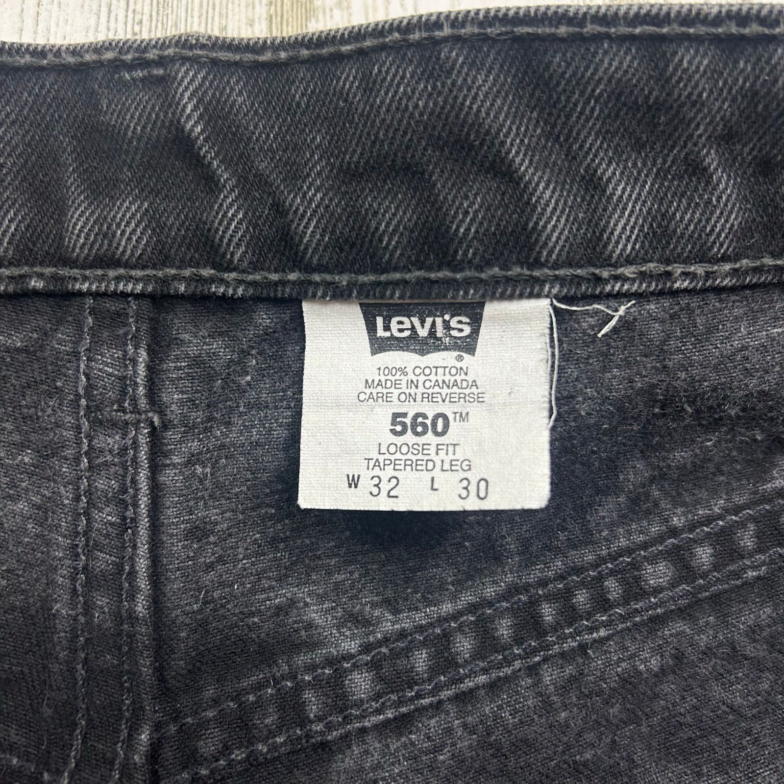 Levi's × Vintage Vintage 1990s 560 Black Levis Size US 32 / EU 48 - 5 Thumbnail