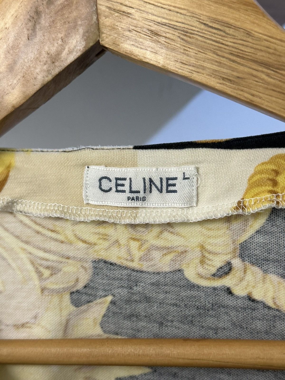 Celine × Hedi Slimane Vintage Celine By Hedi Slimane Chain Button Up L/S Shirt Size US XL / EU 56 / 4 - 2 Thumbnail