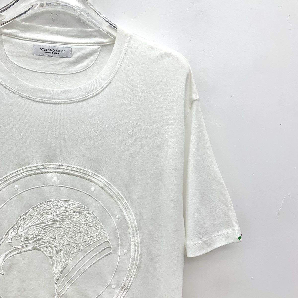Stefano Ricci Stefano Ricci White Eagle Head Short Sleeve T-shirt K26WX Size US L / EU 52-54 / 3 - 3 Thumbnail