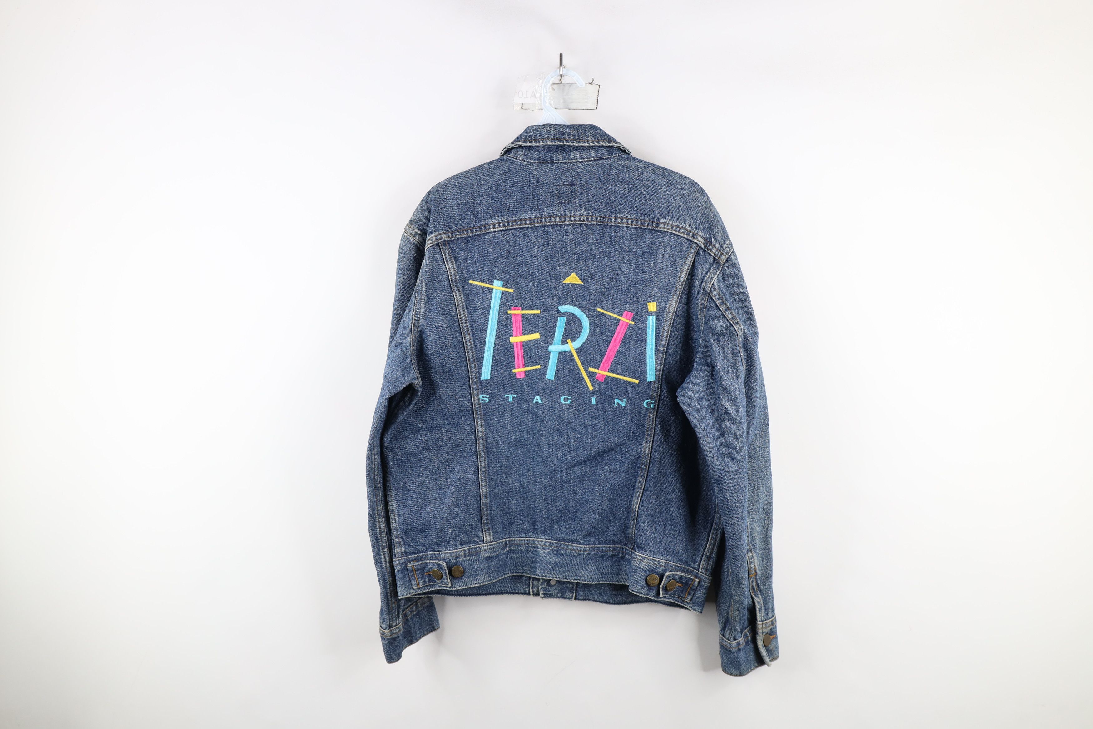 Vintage Vintage 90s The Rolling Stones Band Trucker Jacket USA Size US L / EU 52-54 / 3 - 14 Thumbnail