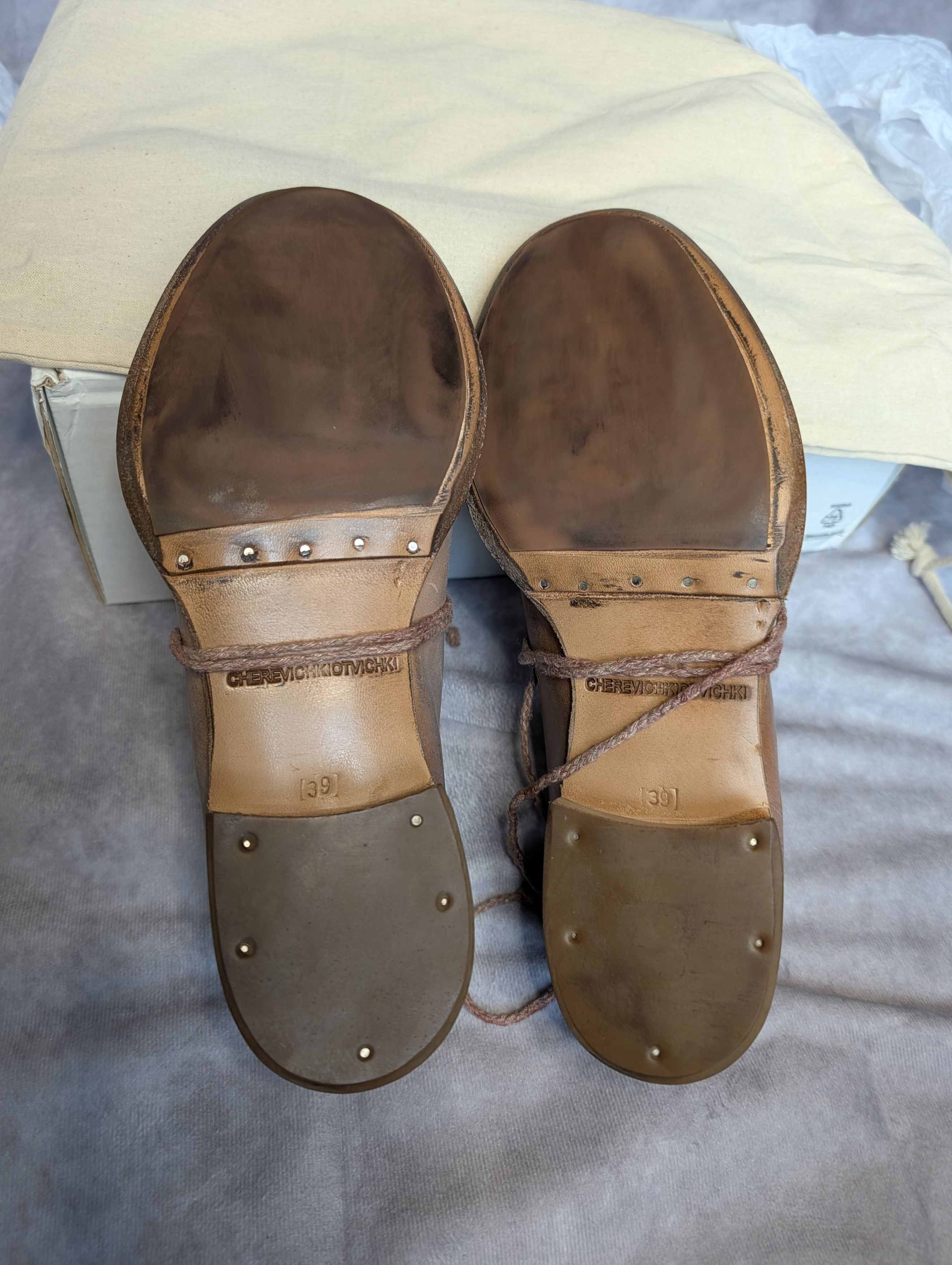 Cherevichkiotvichki Laced Slip-Ons in Reversed Horse Cordova Size US 9 / IT 39 - 6 Thumbnail