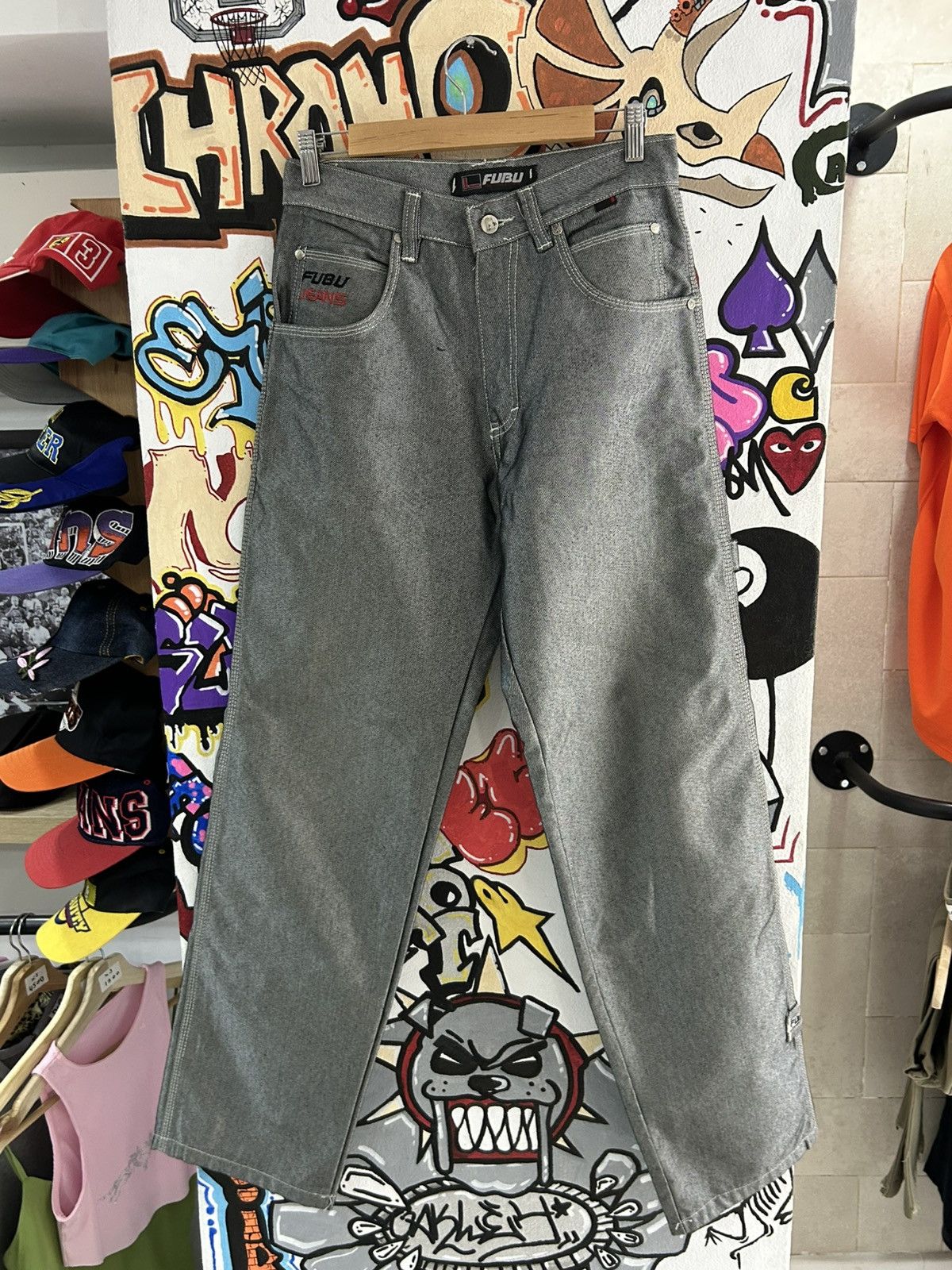 Vintage Fubu 90s Carpenter Jeans Size US 28 / EU 44 - 2 Thumbnail