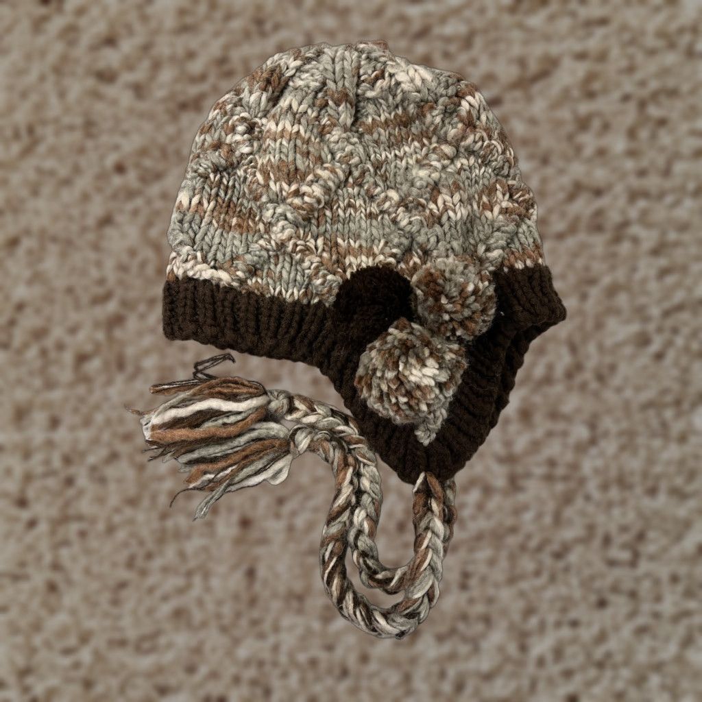 San Diego Hat Co Beanie Hat Womens One Size Brown Ear Flaps Wool Acrylic Blend