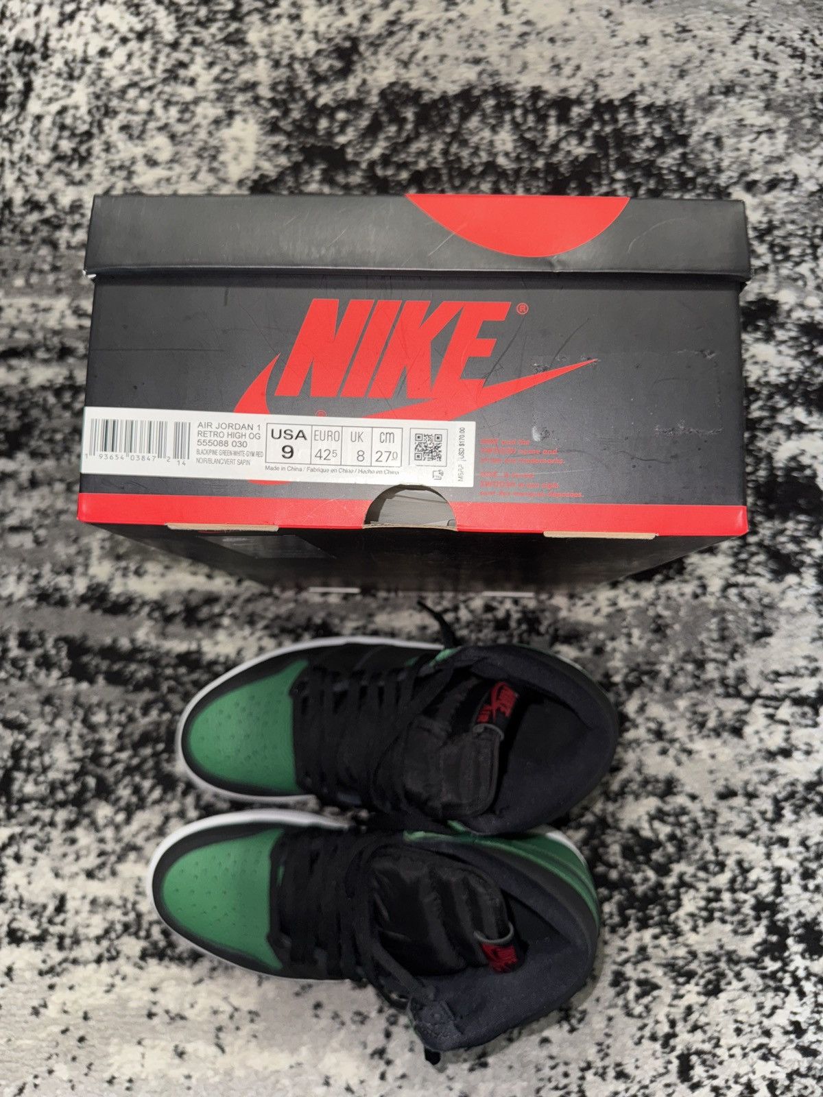 Nike Jordan 1 OG Pine Green Size US 9 / EU 42 - 7 Thumbnail