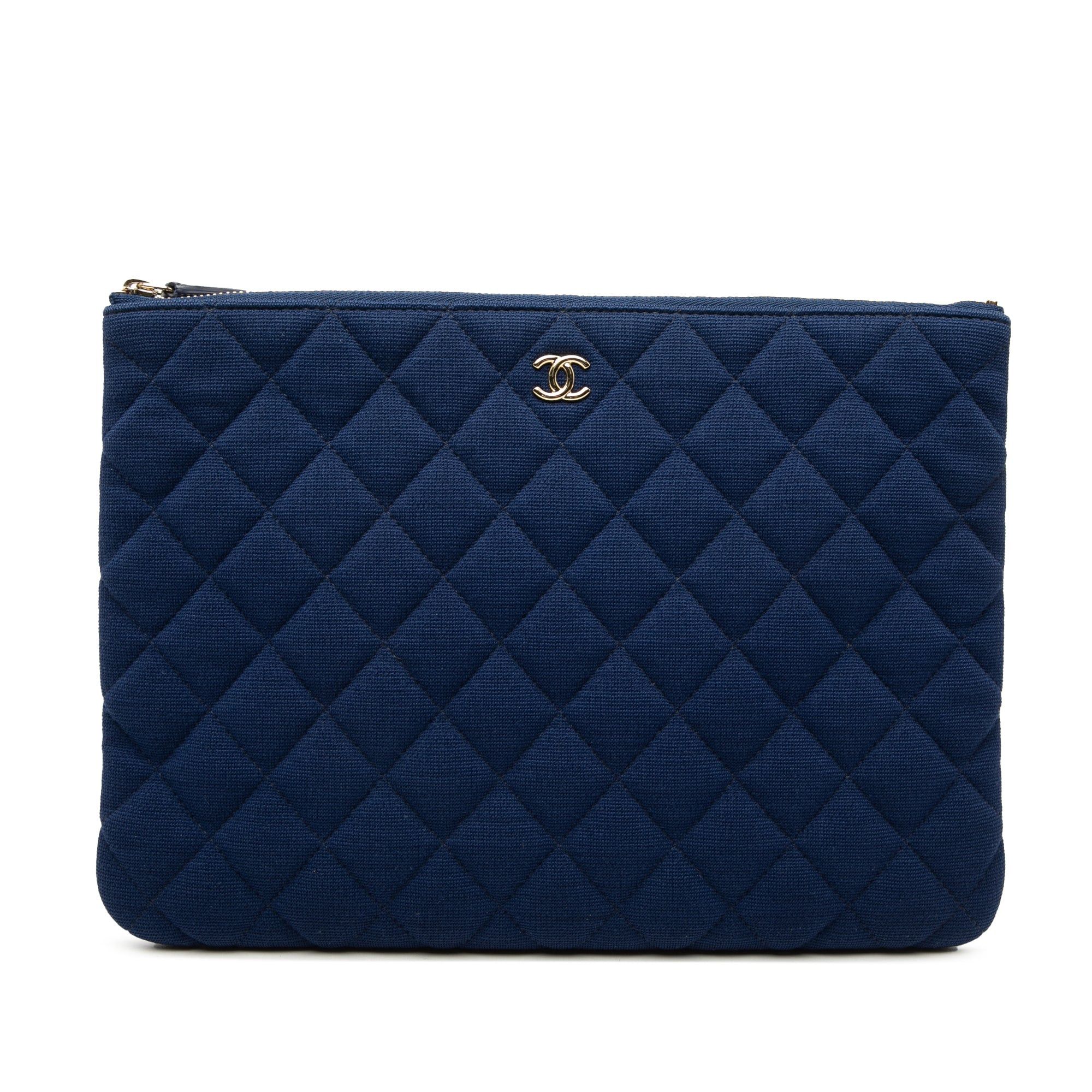 Chanel Medium Quilted Jersey O Case Clutch Size ONE SIZE - 1 Thumbnail