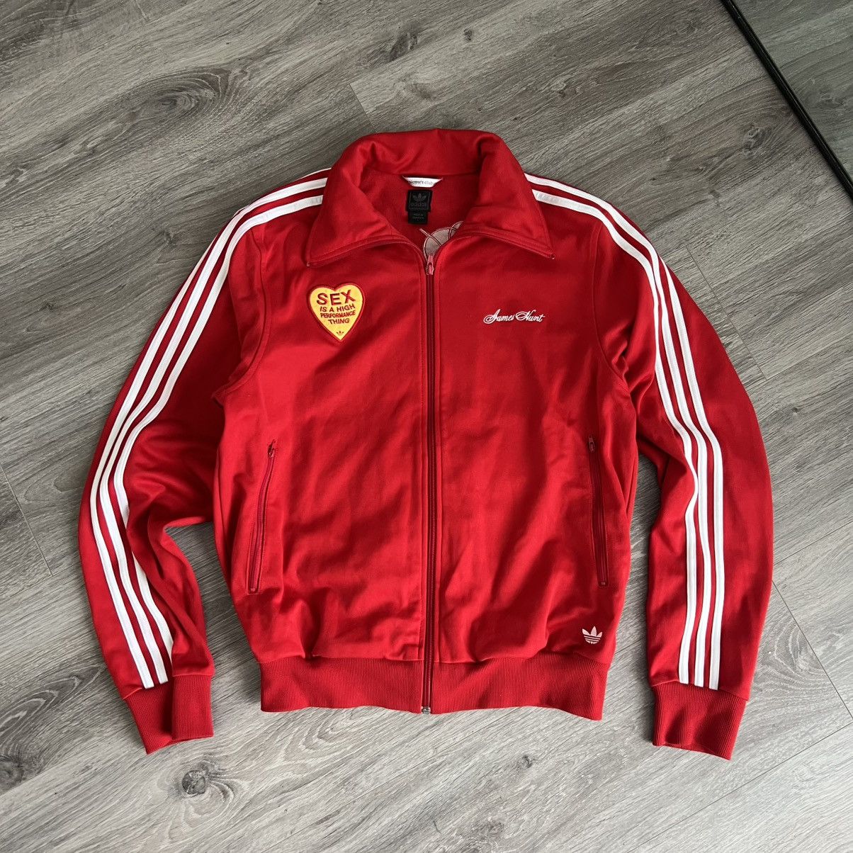 Vintage Formula 1 James Hunt Player adidas track jacket Size US L / EU 52-54 / 3 - 1 Thumbnail