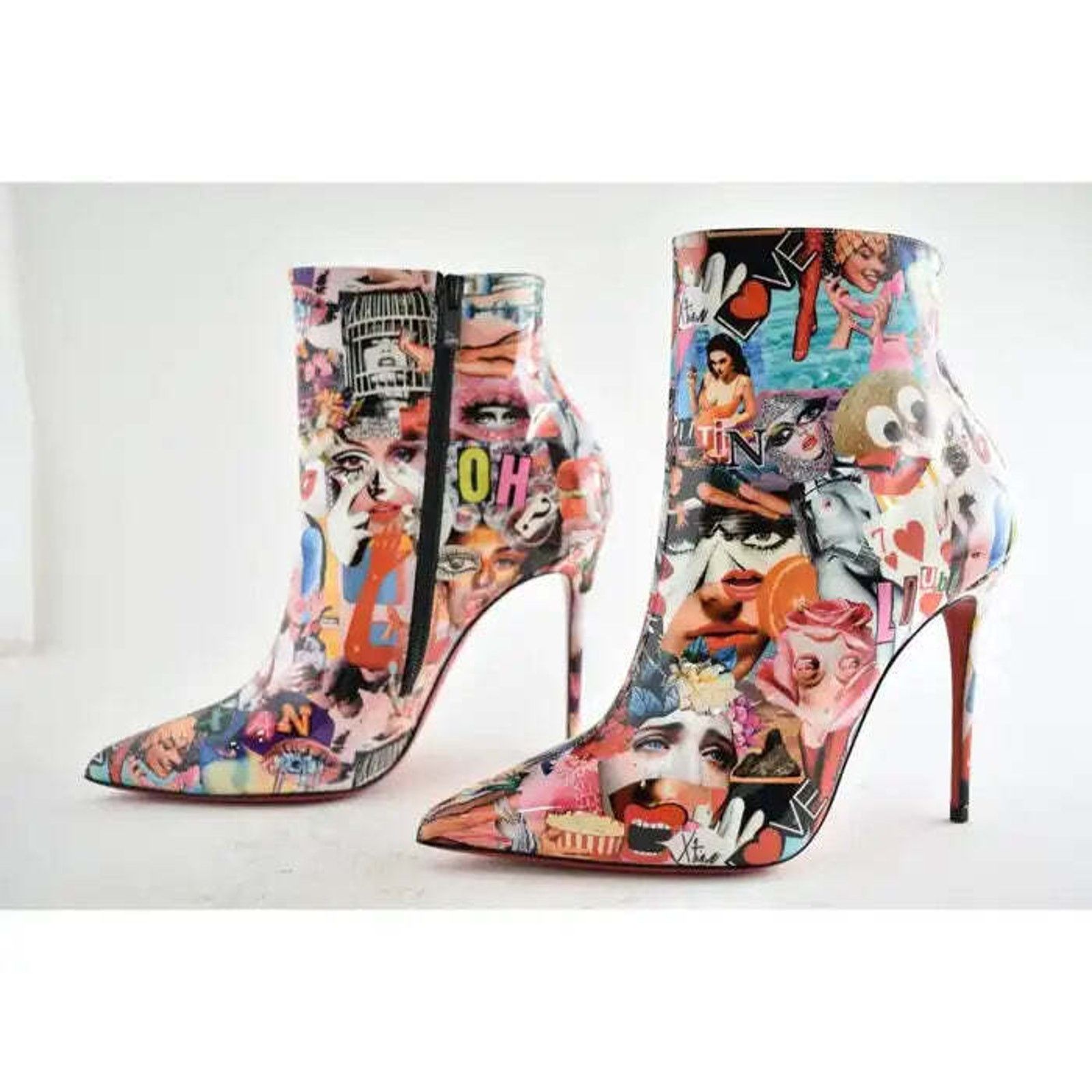 Christian Louboutin Christian Louboutin So Kate Booty 100 OH Xtian Patent Multi Size US 7.5 / IT 37.5 - 7 Thumbnail