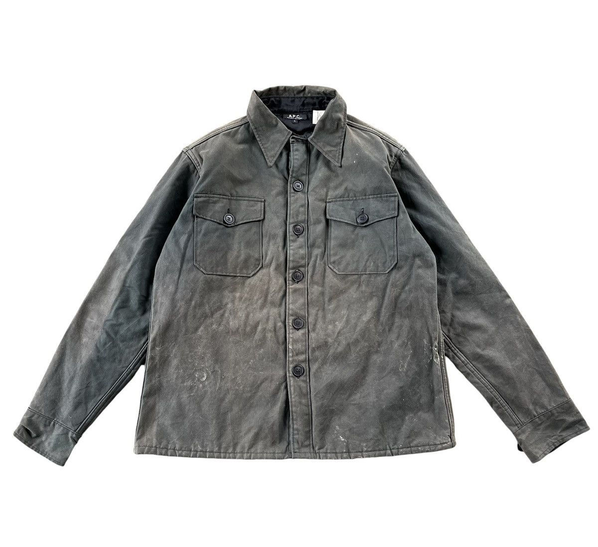 A.P.C. × Designer Vintage A.P.C Double Pocket Button Up Jacket Size US S / EU 44-46 / 1 - 1 Thumbnail