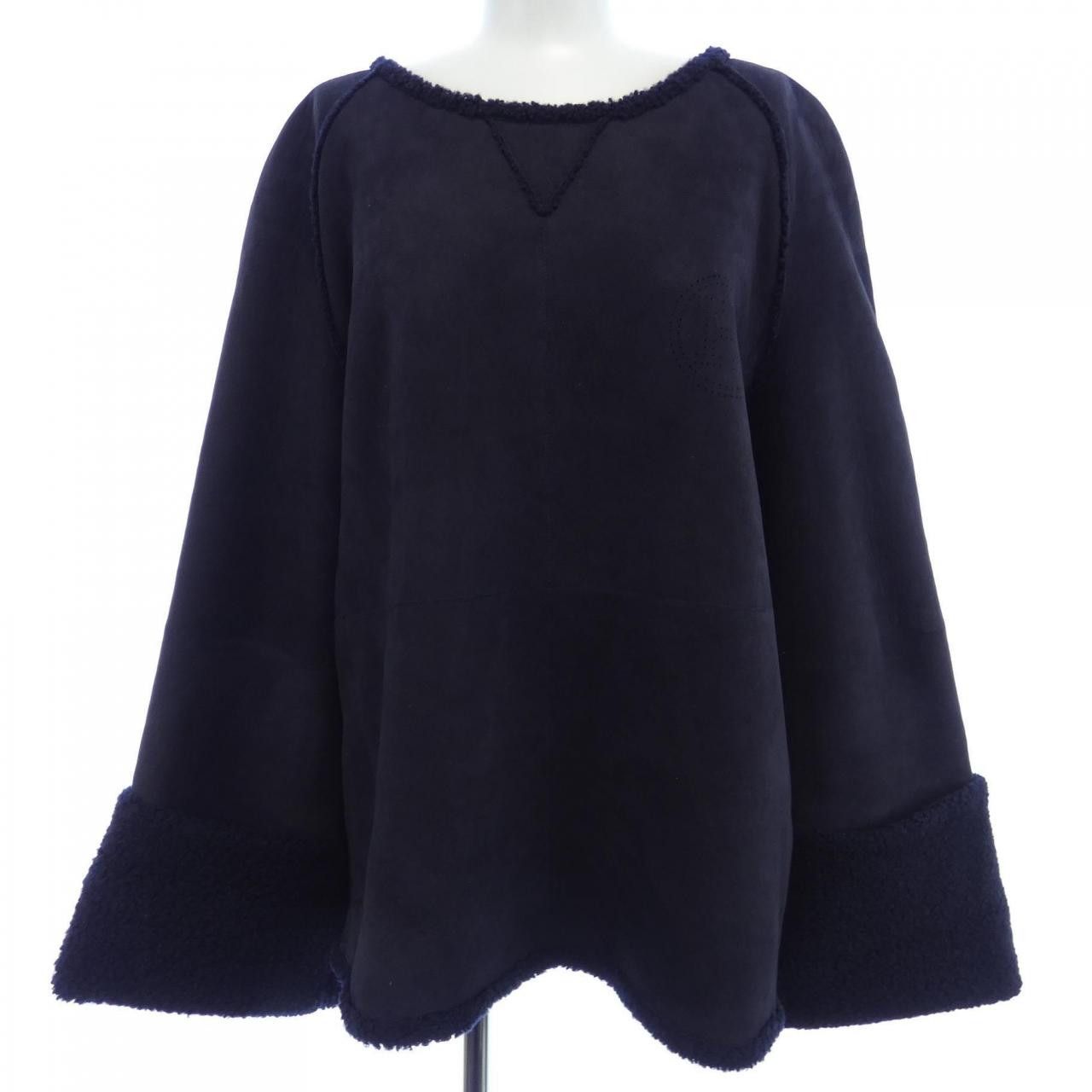Hermes Hermes Hermes Shearling Top Leather Tops DUTY FREE for USA Size ONE SIZE - 1 Thumbnail