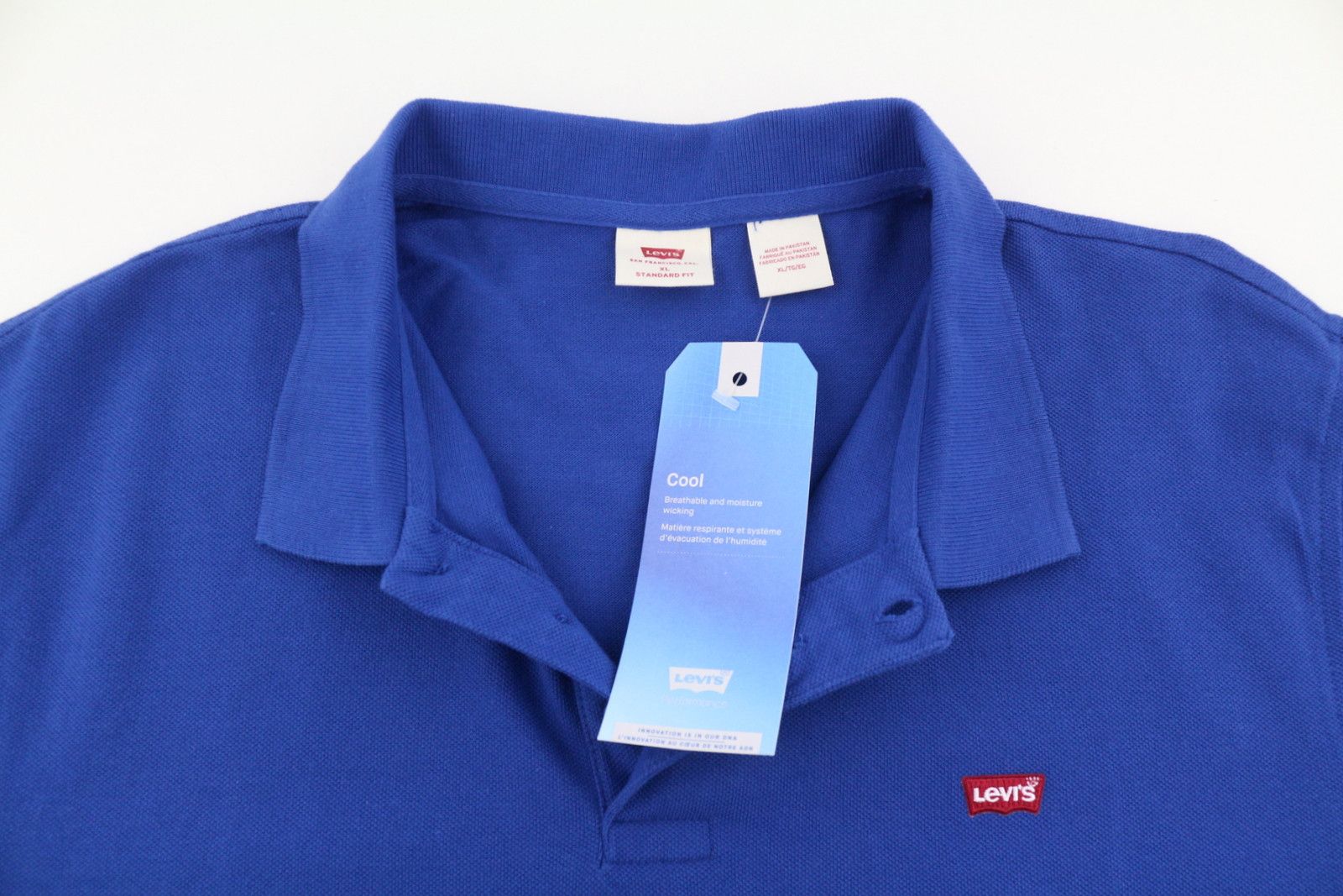 Levi's STANDARD FIT XL Blue Cotton Patch Logo 87875 Size US XL / EU 56 / 4 - 6 Thumbnail