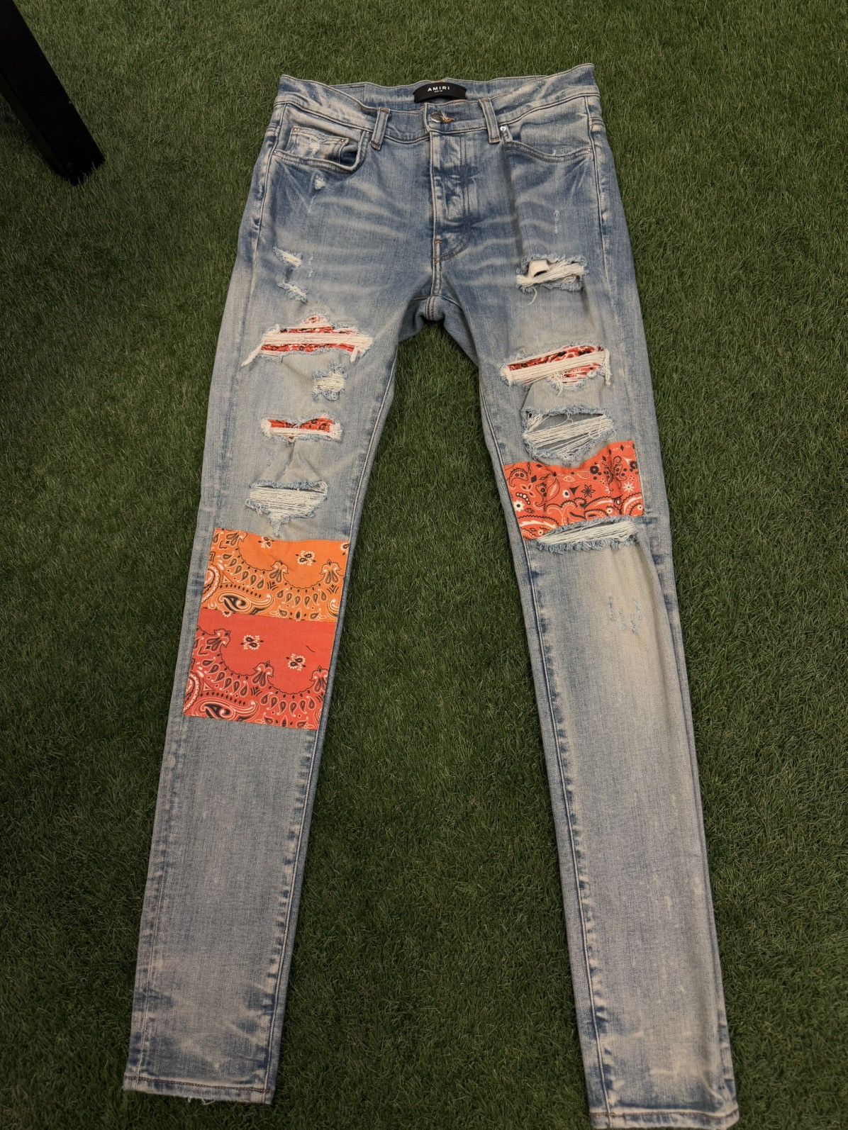 Amiri Amiri Jeans Orange Patch Size 30 Clean Condition 🧼 Size US 30 / EU 46 - 1 Thumbnail