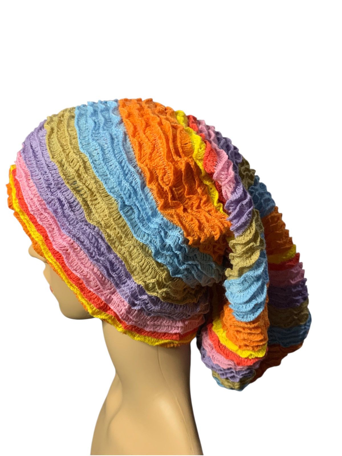 Designer × Japanese Brand × Kapital Knitted Long Beany Hat by japanese Brand 🇯🇵 Size ONE SIZE - 5 Thumbnail