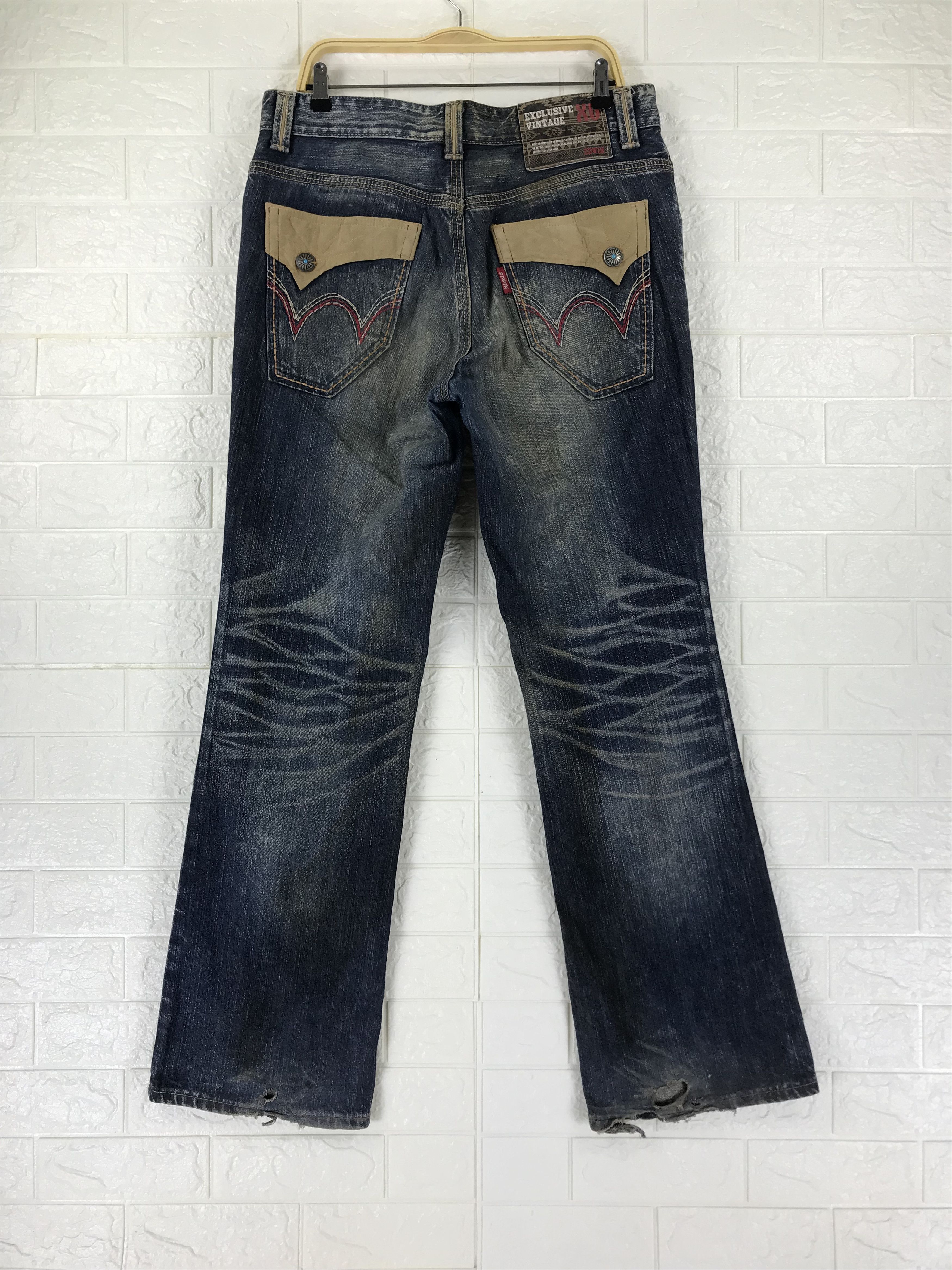 Edwin Vintage Edwin XV Faded Blue Flare Jeans Size US 34 / EU 50 - 5 Thumbnail
