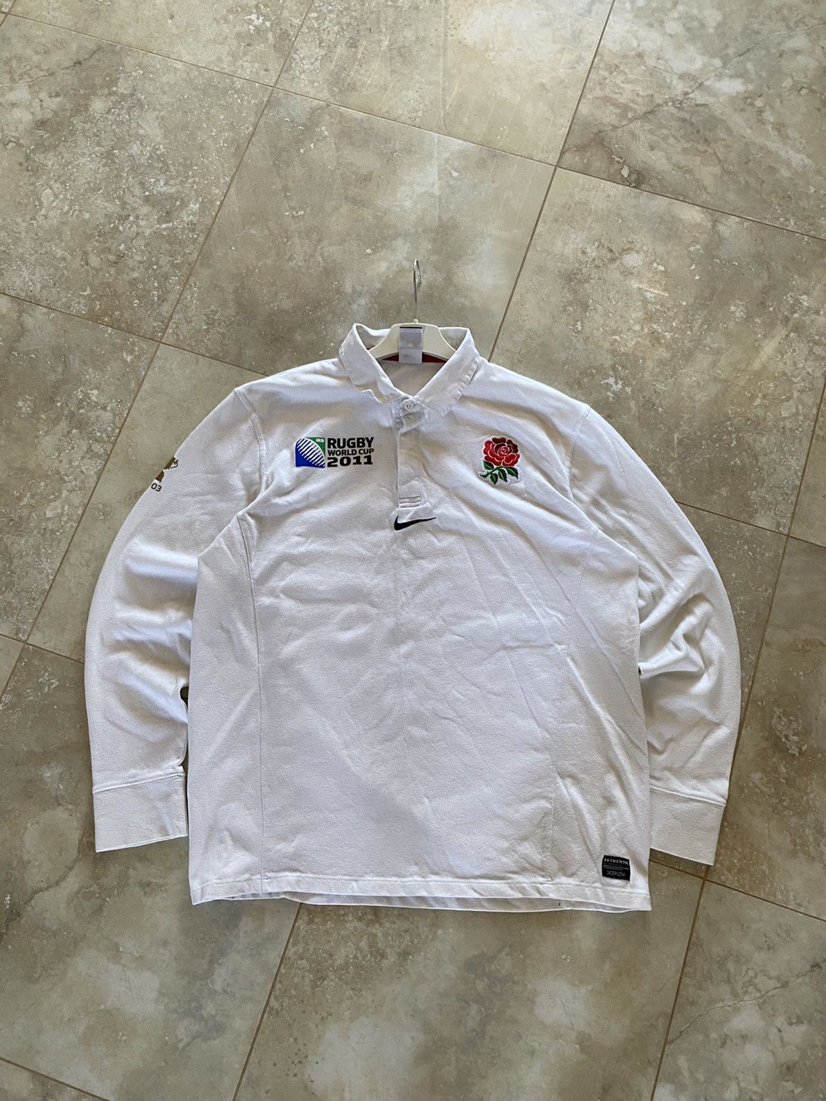 Nike Vintage England Rugby Nike Jersey 2011 World Block Core Y2K Size US L / EU 52-54 / 3 - 1 Thumbnail