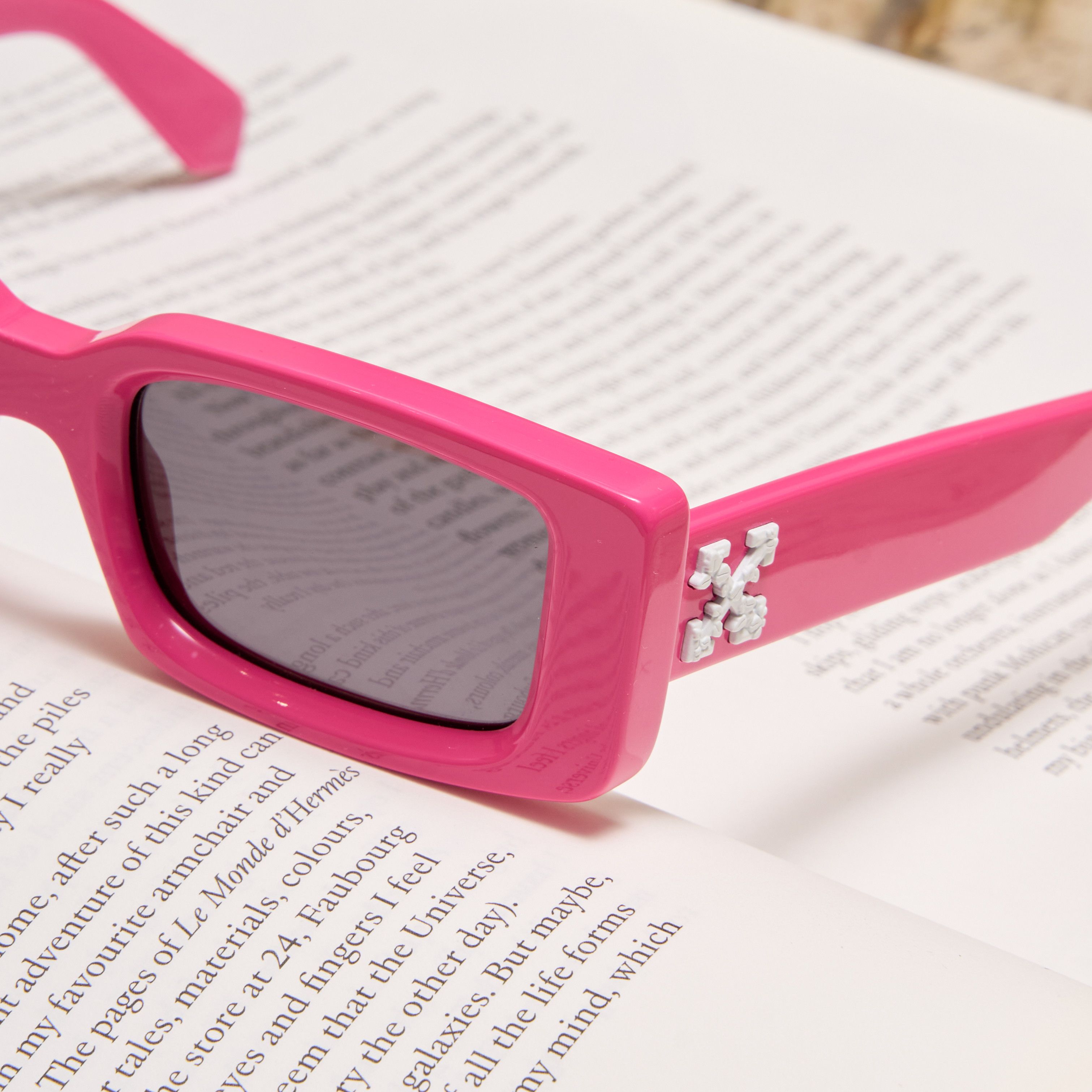 Off-White OFF WHITE Arthur Sunglasses PINK Size ONE SIZE - 3 Thumbnail