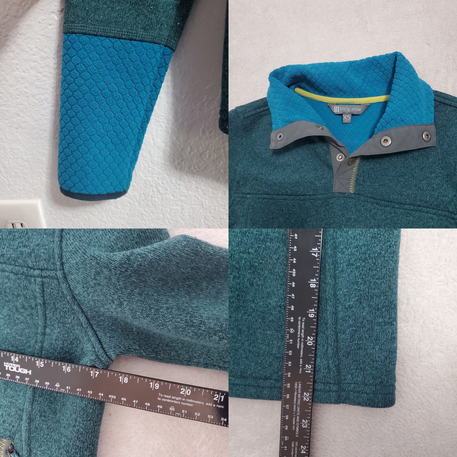 Vintage VINTAGE Title Nine Women Jacket XS Dark Teal Zip Pockets Pullover Outdoor Size XS / US 0-2 / IT 36-38 - 8 Thumbnail