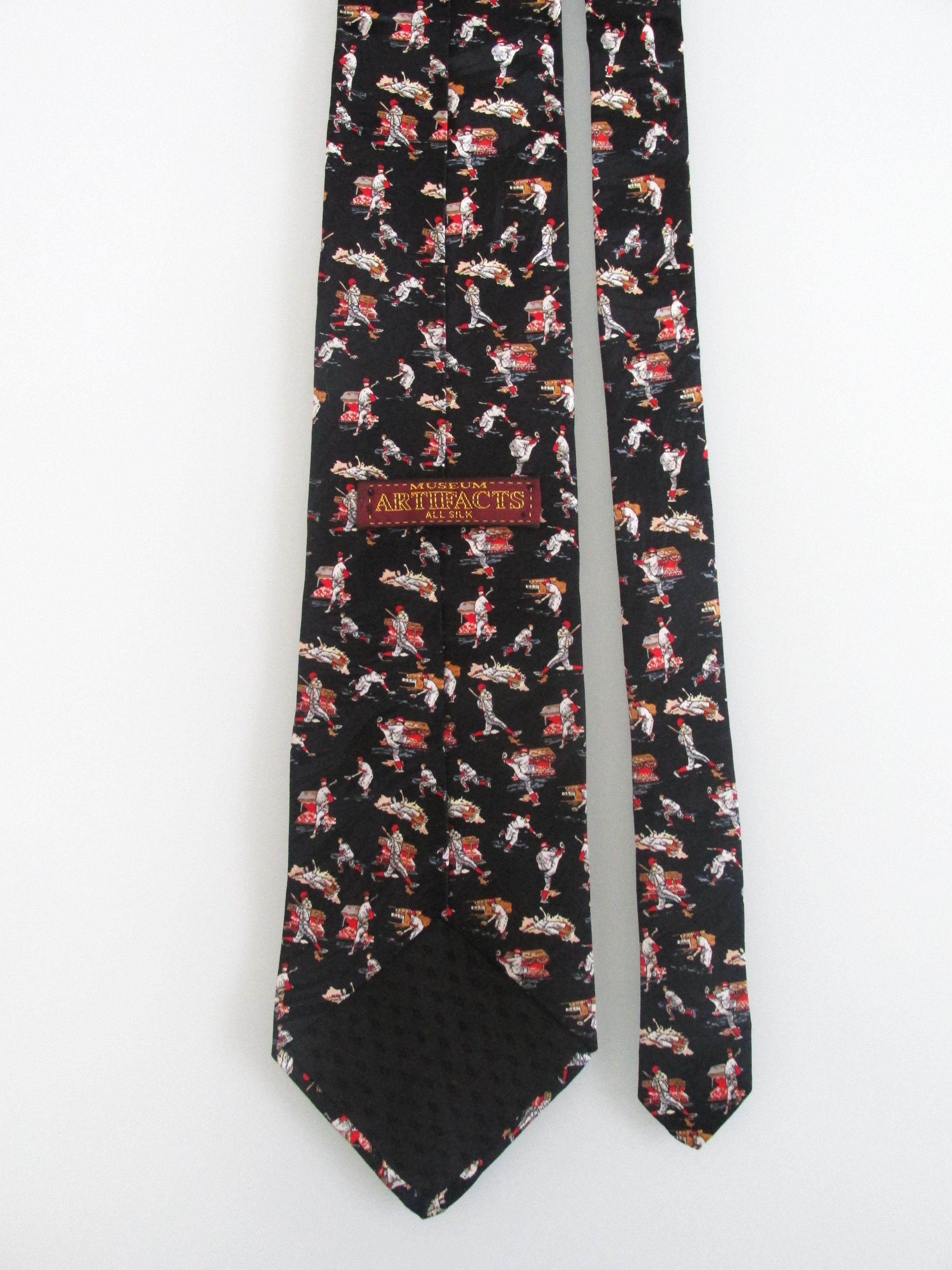 Other Museum Artifacts "Baseballs" Men's Silk Tie Size ONE SIZE - 3 Thumbnail