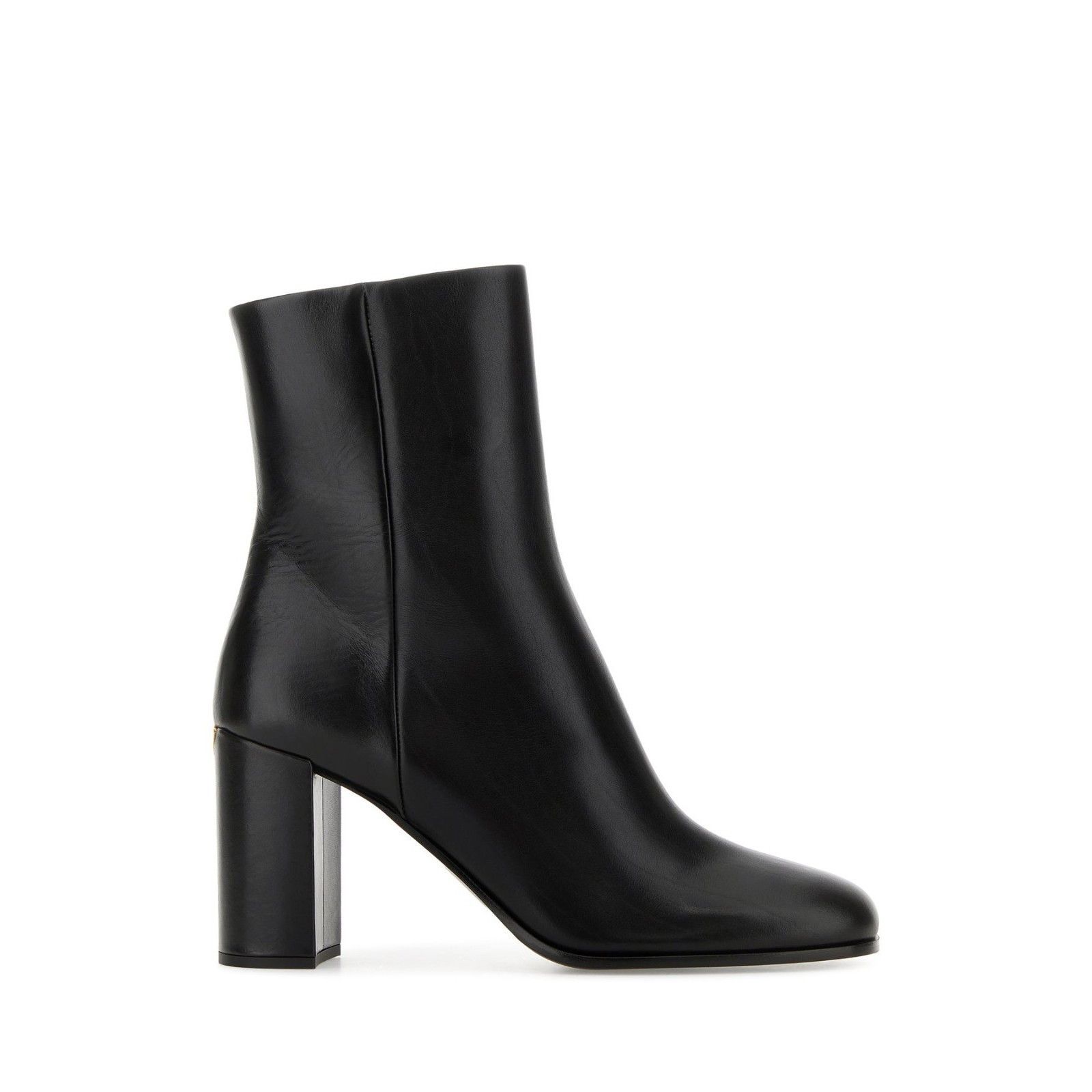 Prada PRADA Black Leather 80mm Heel Ankle Boots New And Authentic Size US 8 / IT 38 - 2 Thumbnail