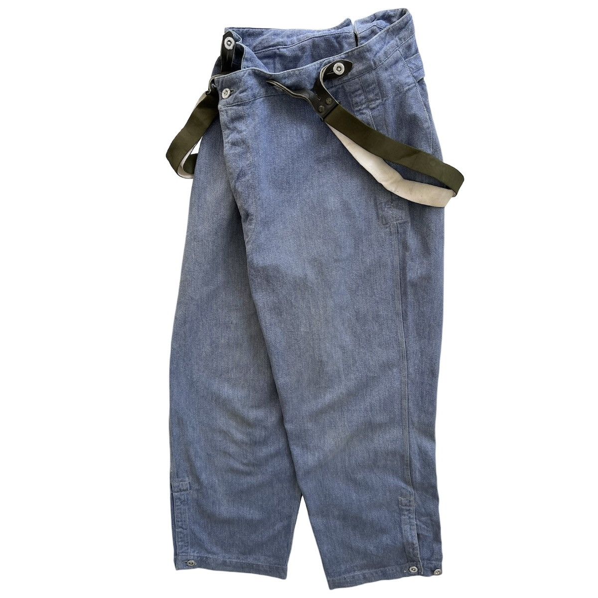 Vintage VINTAGE 1940 WWII SWISS PRISON WORK PANTS Size US 34 / EU 50 - 13 Thumbnail