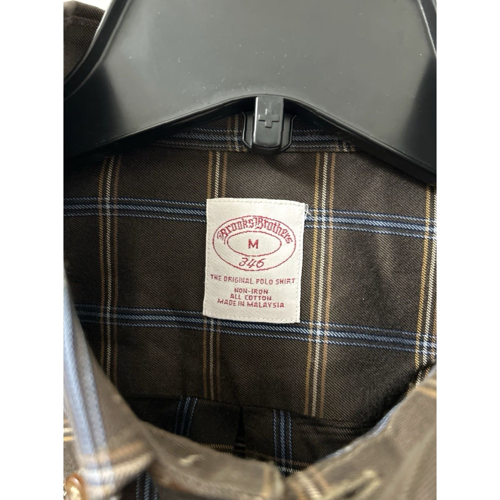 Brooks Brothers Brooks Brothers Original Polo Shirt Mens M Brown Plaid Button-Down 346 L/S Size US M / EU 48-50 / 2 - 6 Thumbnail