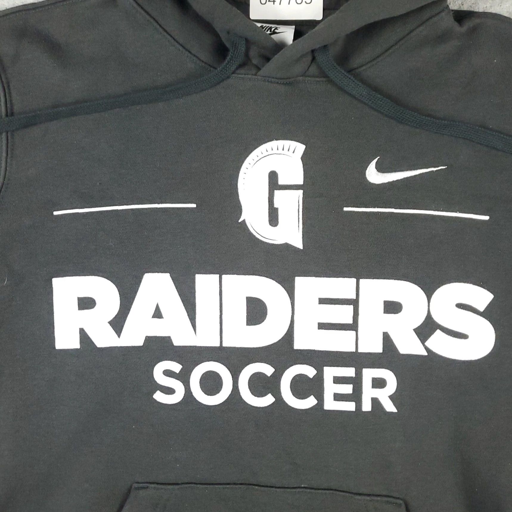 Nike Nike Hoodie Womens Medium Gray Swoosh Pullover Sweatshirt Ladies Size M / US 6-8 / IT 42-44 - 2 Thumbnail