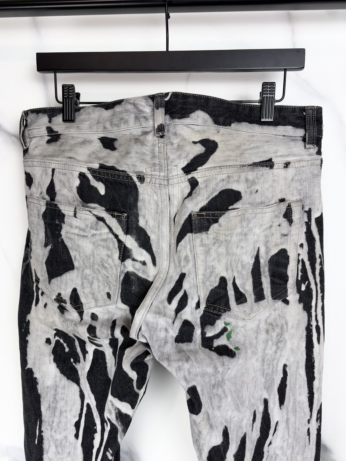 Rick Owens FW16 Rick Owens DRKSHDW Bleach Vomit Detroit Denim Jeans Size US 32 / EU 48 - 4 Thumbnail