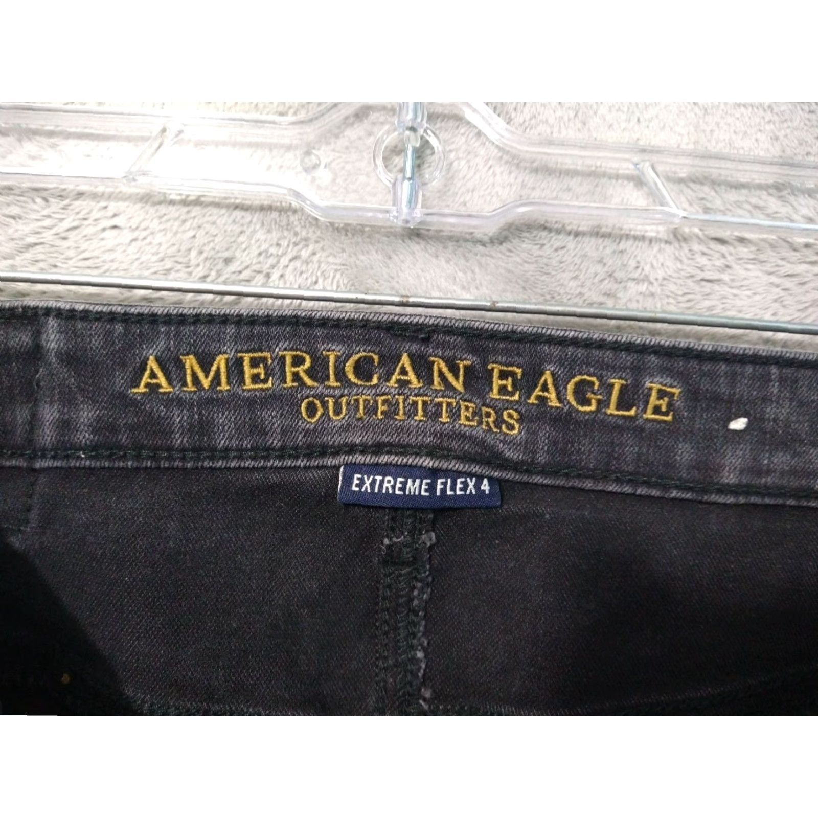 American Eagle Outfitters American Eagle Jeans Mens 28x30 Black Denim Extreme Flex 4 Skinny Distressed Size US 28 / EU 44 - 7 Thumbnail
