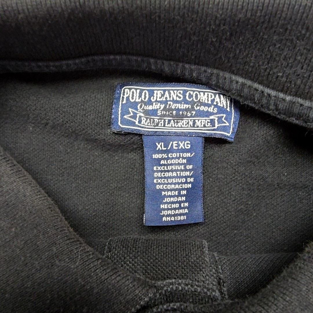 Polo Ralph Lauren × Vintage Vintage Polo Jeans Company Ralph Lauren Polo Black XL Shirt Size XL / US 12-14 / IT 48-50 - 6 Thumbnail