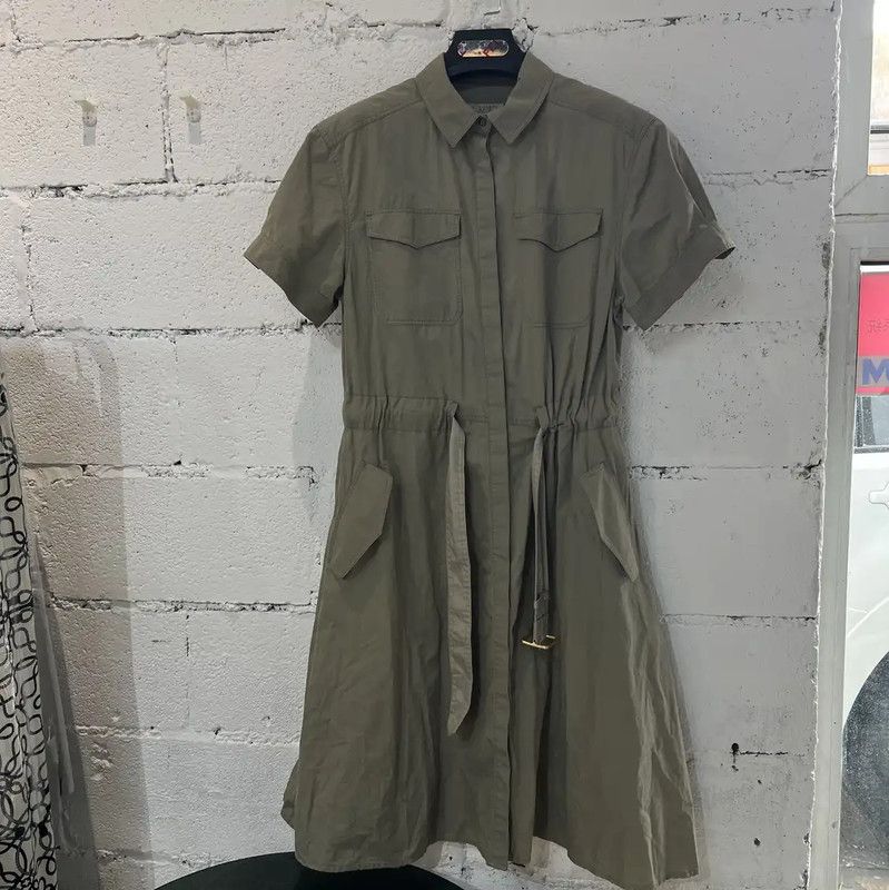 Burberry Burberry Green Cotton Women's Dress Size M / US 6-8 / IT 42-44 - 1 Thumbnail