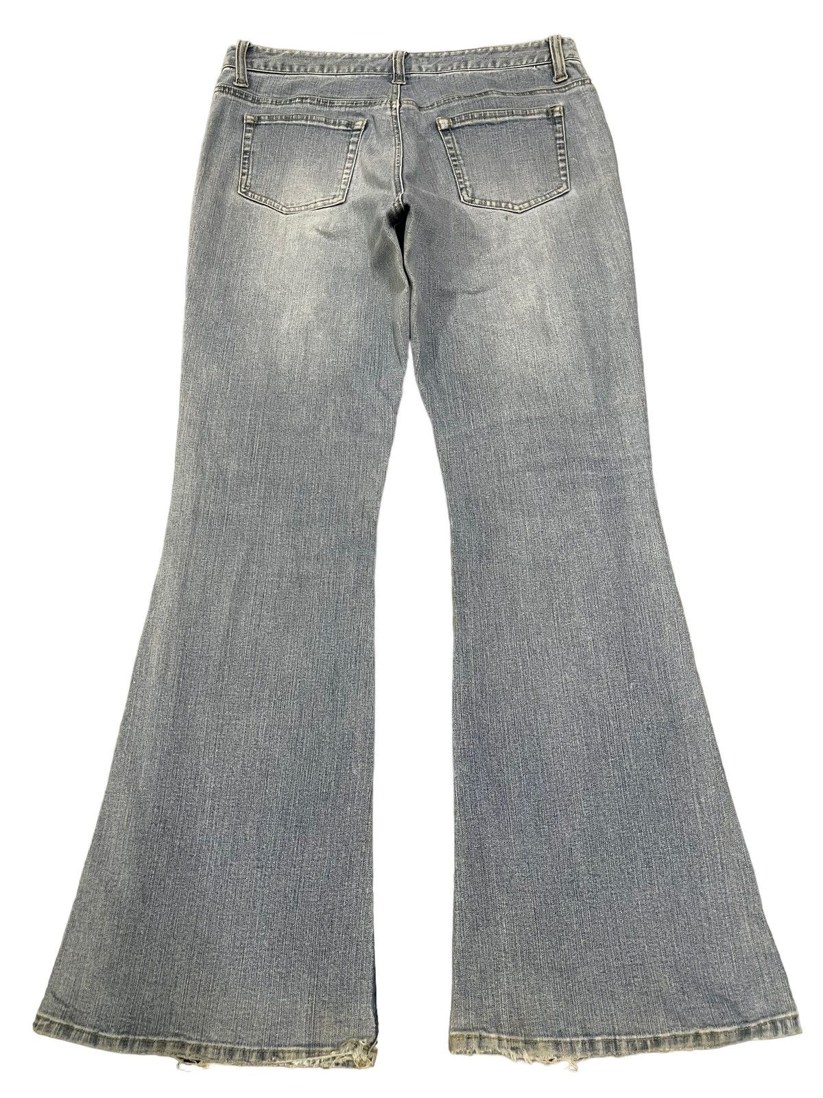 If Six Was Nine Vintage Japanese Brand Overprint Style Flare Jeans Size US 30 / EU 46 - 2 Thumbnail