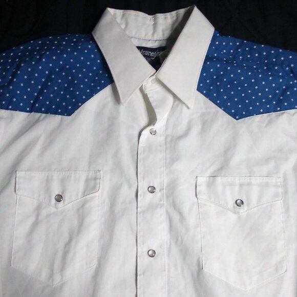Wrangler Vintage Wrangler MCM Dots Western Pearl Snap Shirt Size US XXL / EU 58 / 5 - 1 Thumbnail