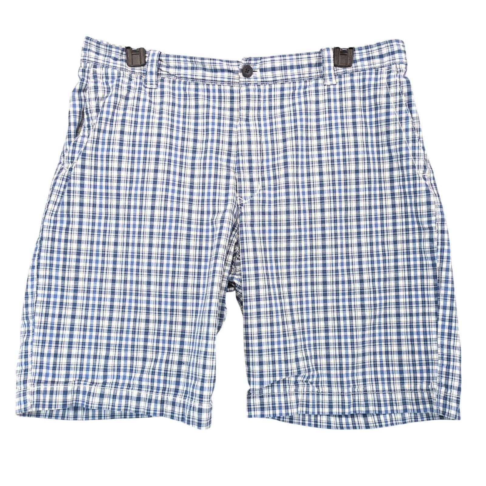 Izod Izod Blue Plaid Cotton Bermuda Shorts Men's 38x10" Skater Size US 38 / EU 54 - 1 Thumbnail