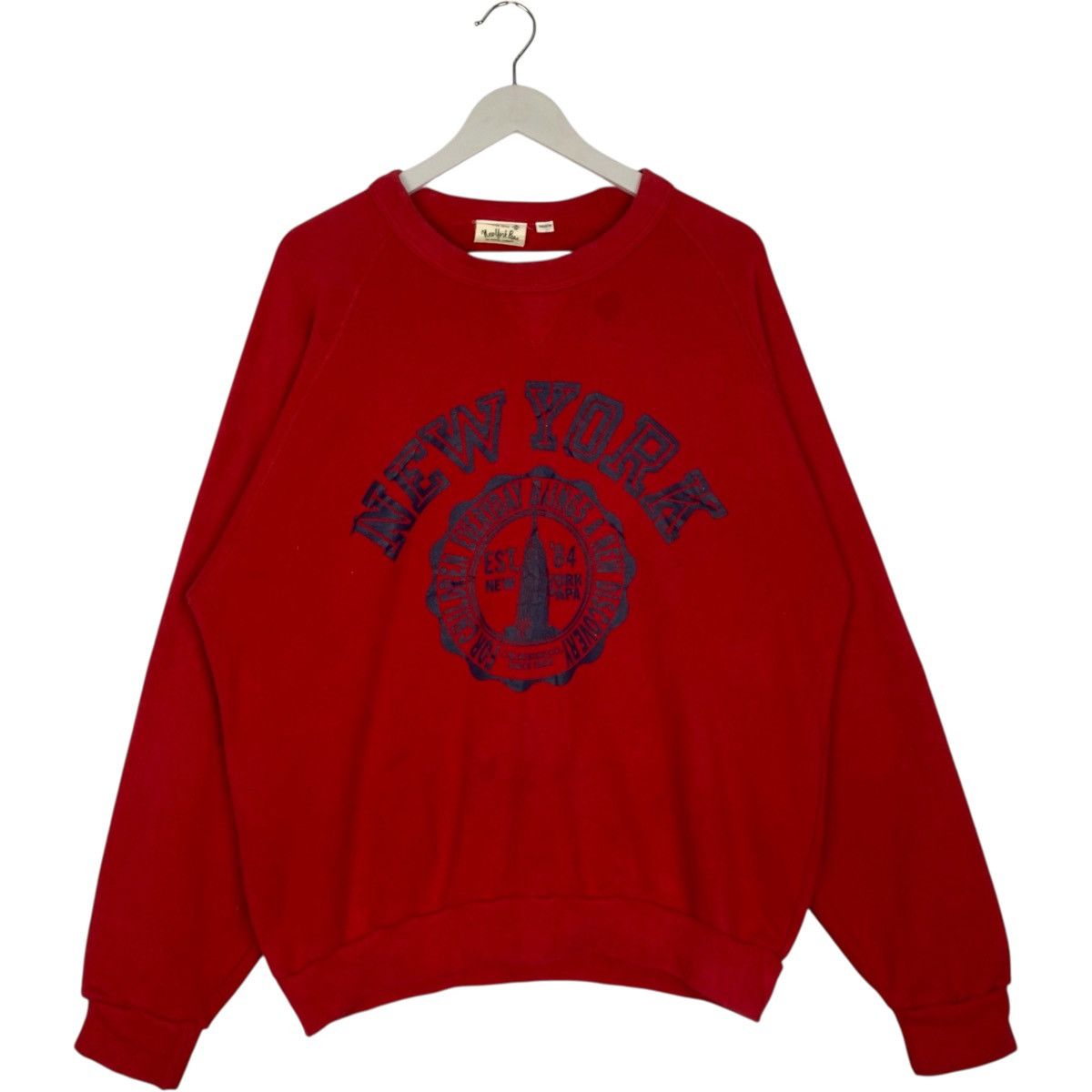 Vintage Vintage New York Big Printed Crewneck Sweatshirt Red Size US M / EU 48-50 / 2 - 1 Thumbnail