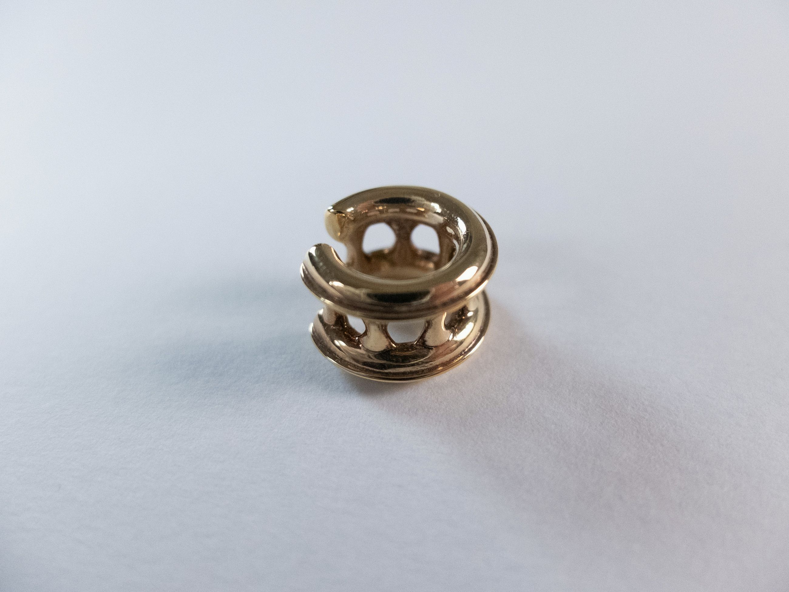 Bottega Veneta BOTTEGA VENETA gold plated Sterling silver single ear cuff Size ONE SIZE - 5 Thumbnail