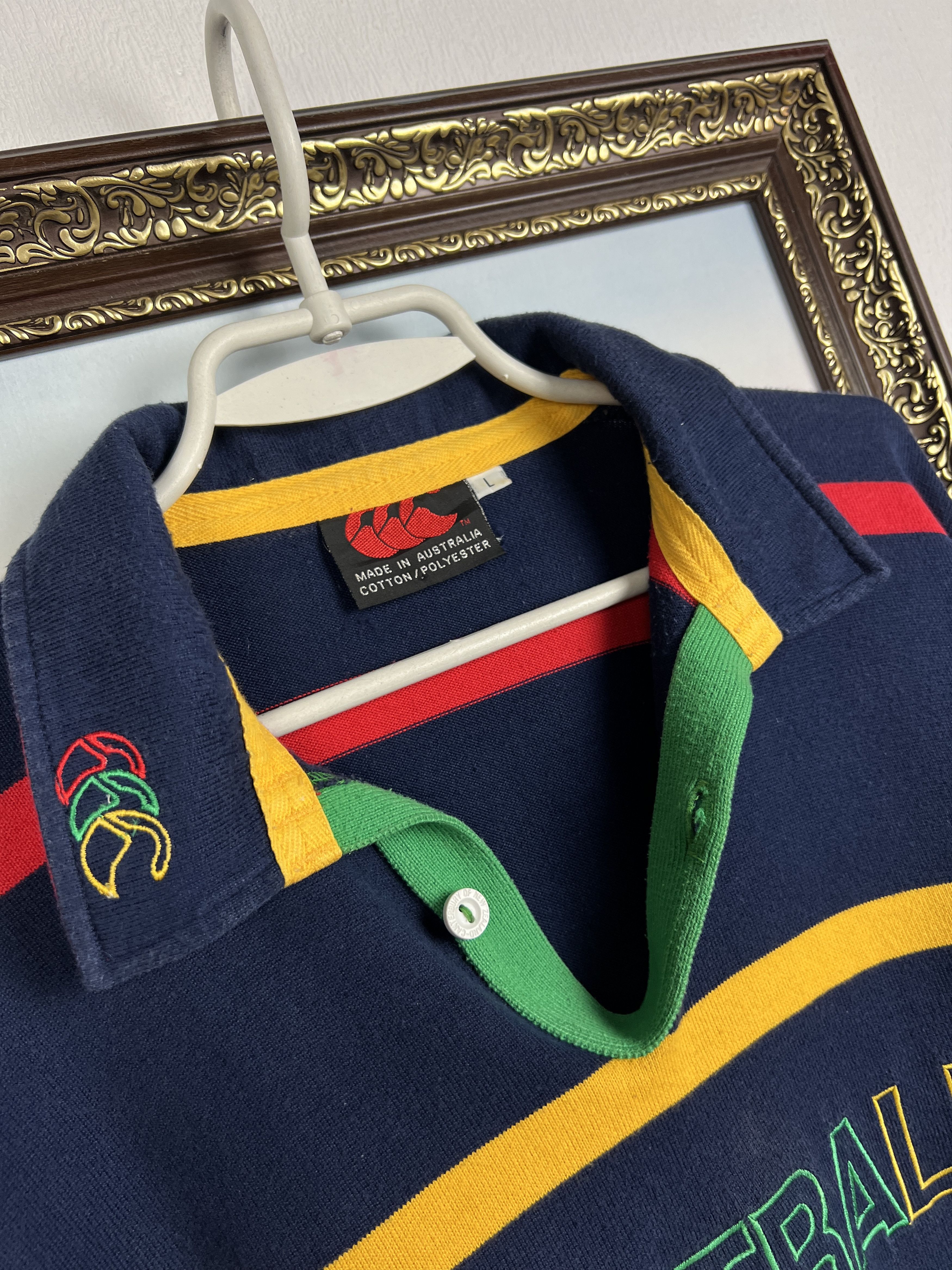 Vintage Australia Wallabies Rugby Long Sleeve Jersey Trikot Size US L / EU 52-54 / 3 - 5 Thumbnail