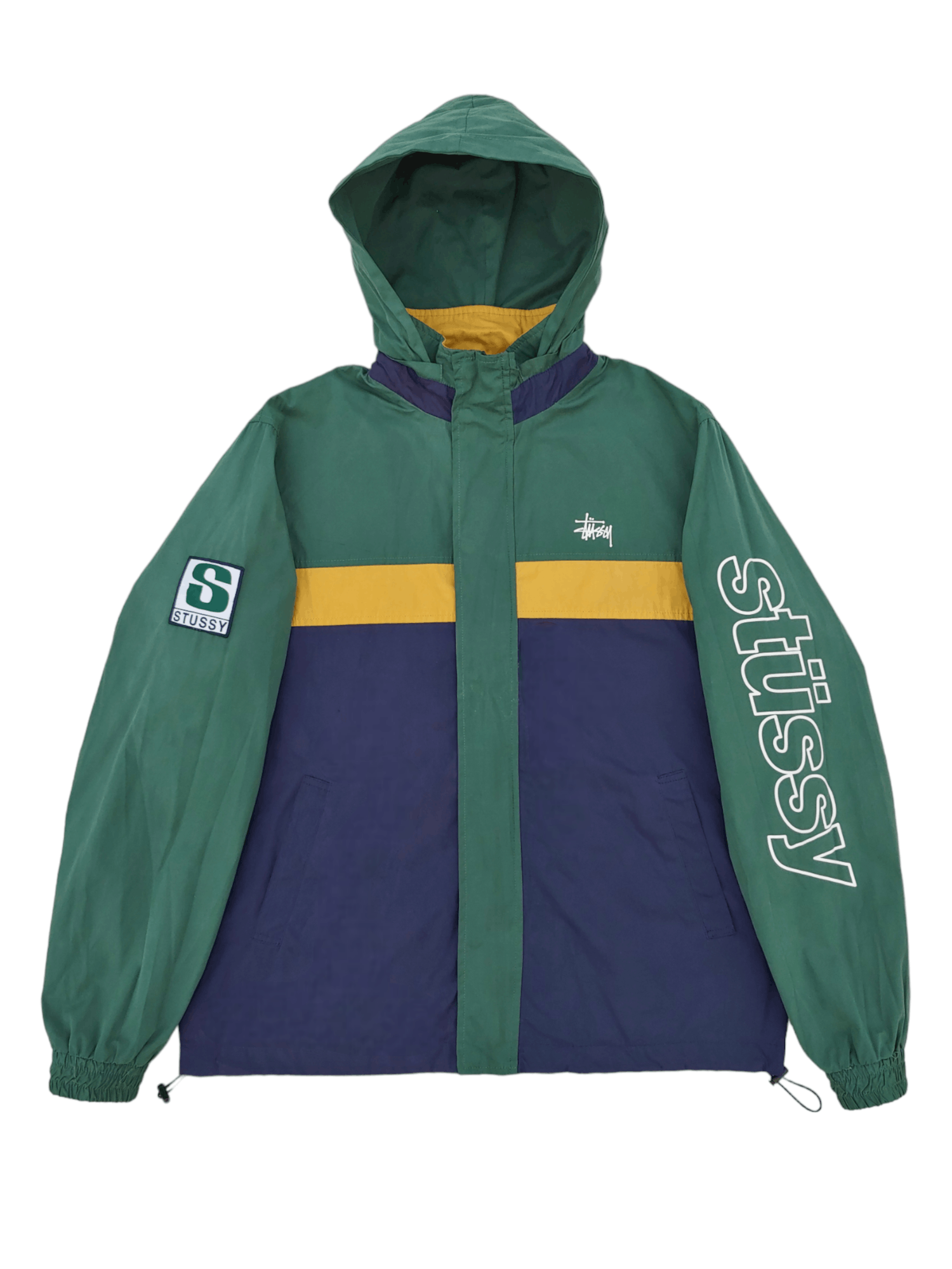 Rare × Streetwear × Stussy Rare Vintage Stussy Jacket with Sporty Color  Block Design | Grailed