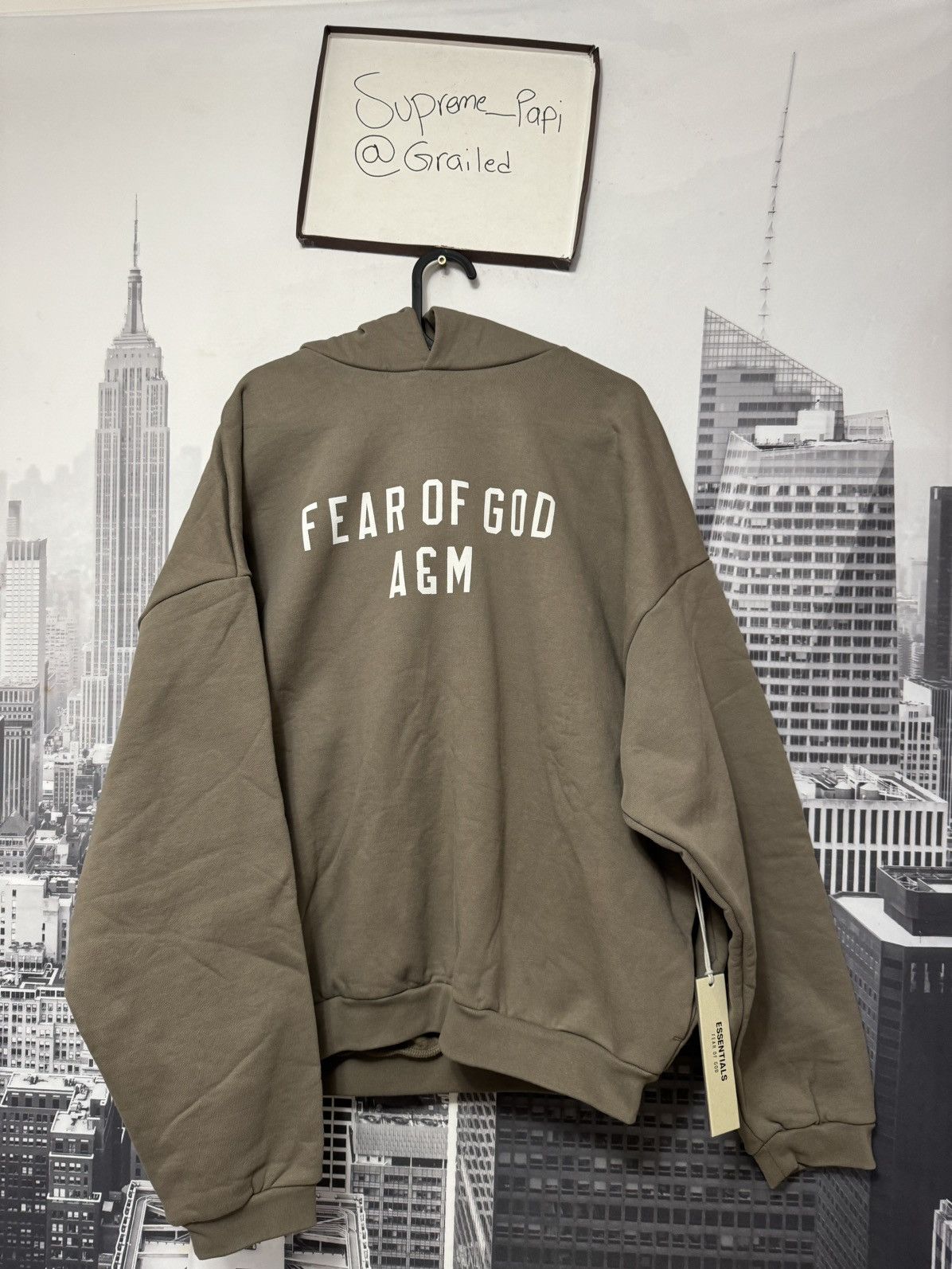 Fear of God Fear of God Essentials Heavy Fleece Hoodie Military SZ M 🔥 Size US M / EU 48-50 / 2 - 1 Thumbnail