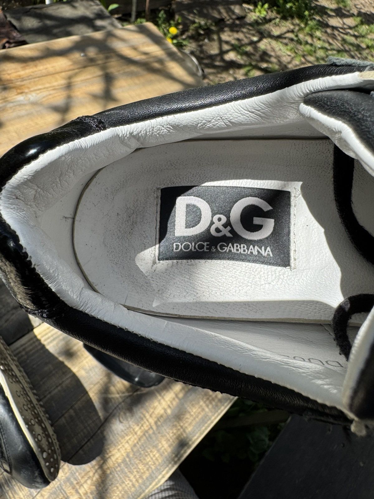 Dolce & Gabbana Vintage Dolce Gabbana Leather Y2k Sneakers Size US 7 / EU 40 - 10 Thumbnail