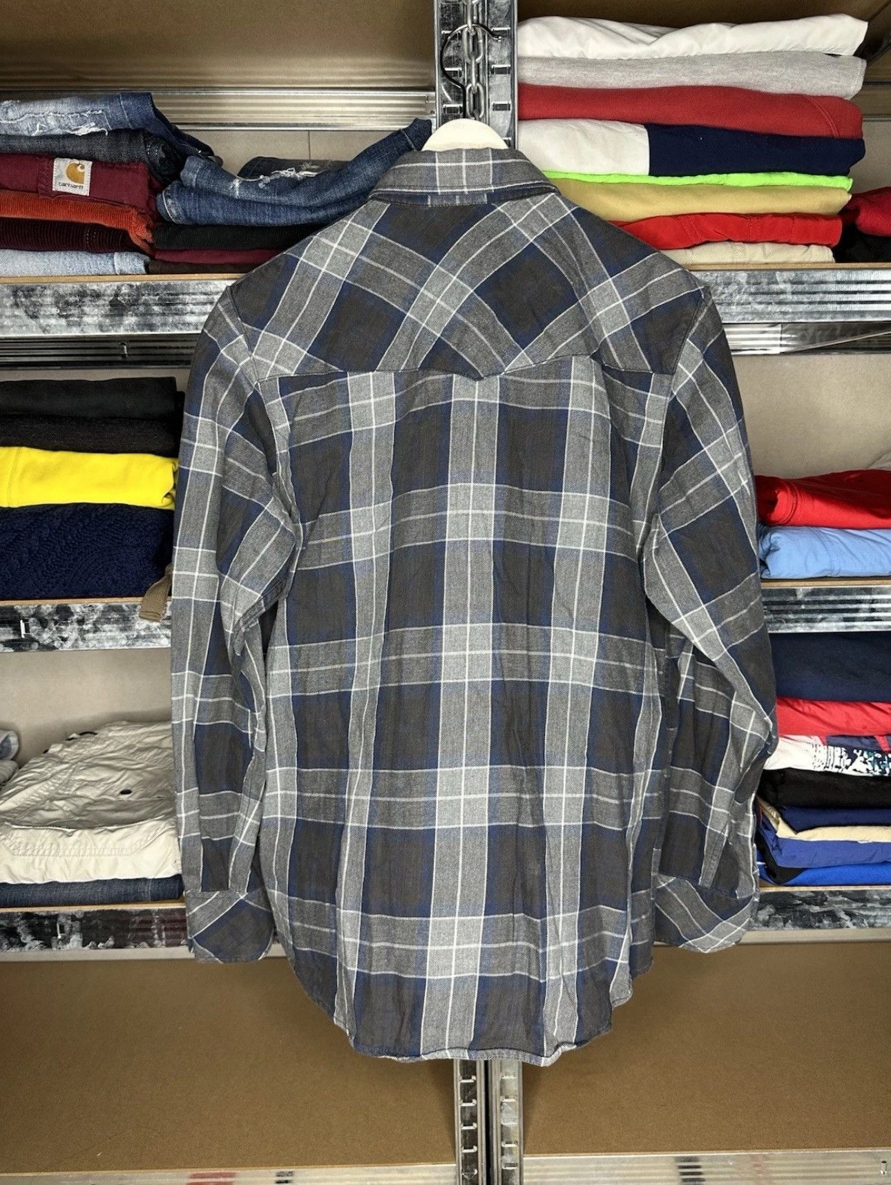 Carhartt Carhartt Men’s M Western Plaid Pattern Shirt Gray Workwear Size US M / EU 48-50 / 2 - 2 Thumbnail