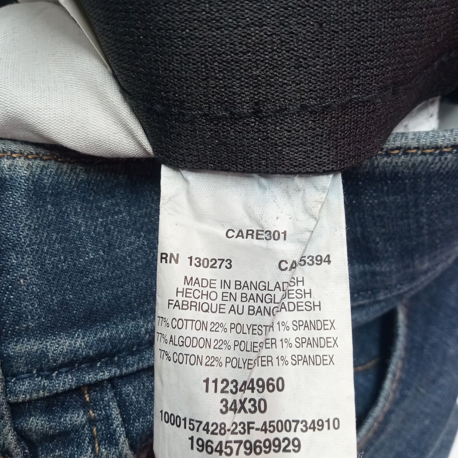 Wrangler Wrangler Unlimited Comfort Taper Fit Jeans Men's 34x30 Blue Size US 34 / EU 50 - 4 Thumbnail