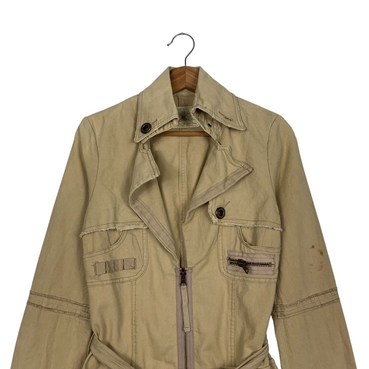 Japanese Brand MATERIAL GIRL Bondage Overcoat Jacket #2031-C88 Size XXS / US 00 / IT 34 - 2 Thumbnail