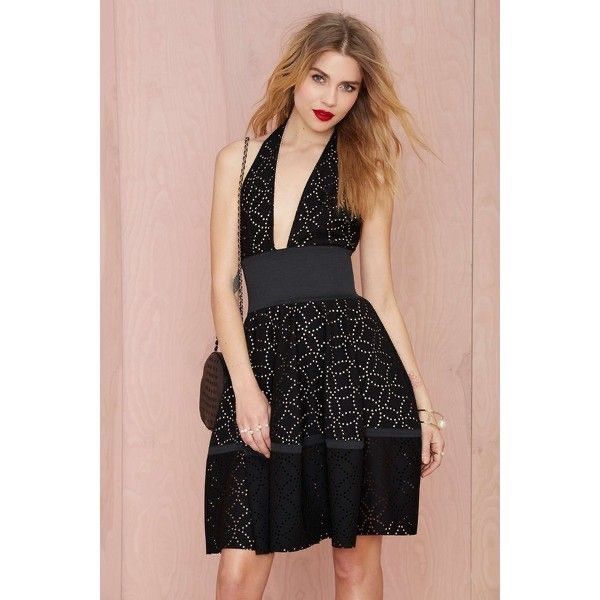 Nasty Gal NASTY GAL plunge aline dress with lace layer Size S / US 4 / IT 40 - 1 Thumbnail