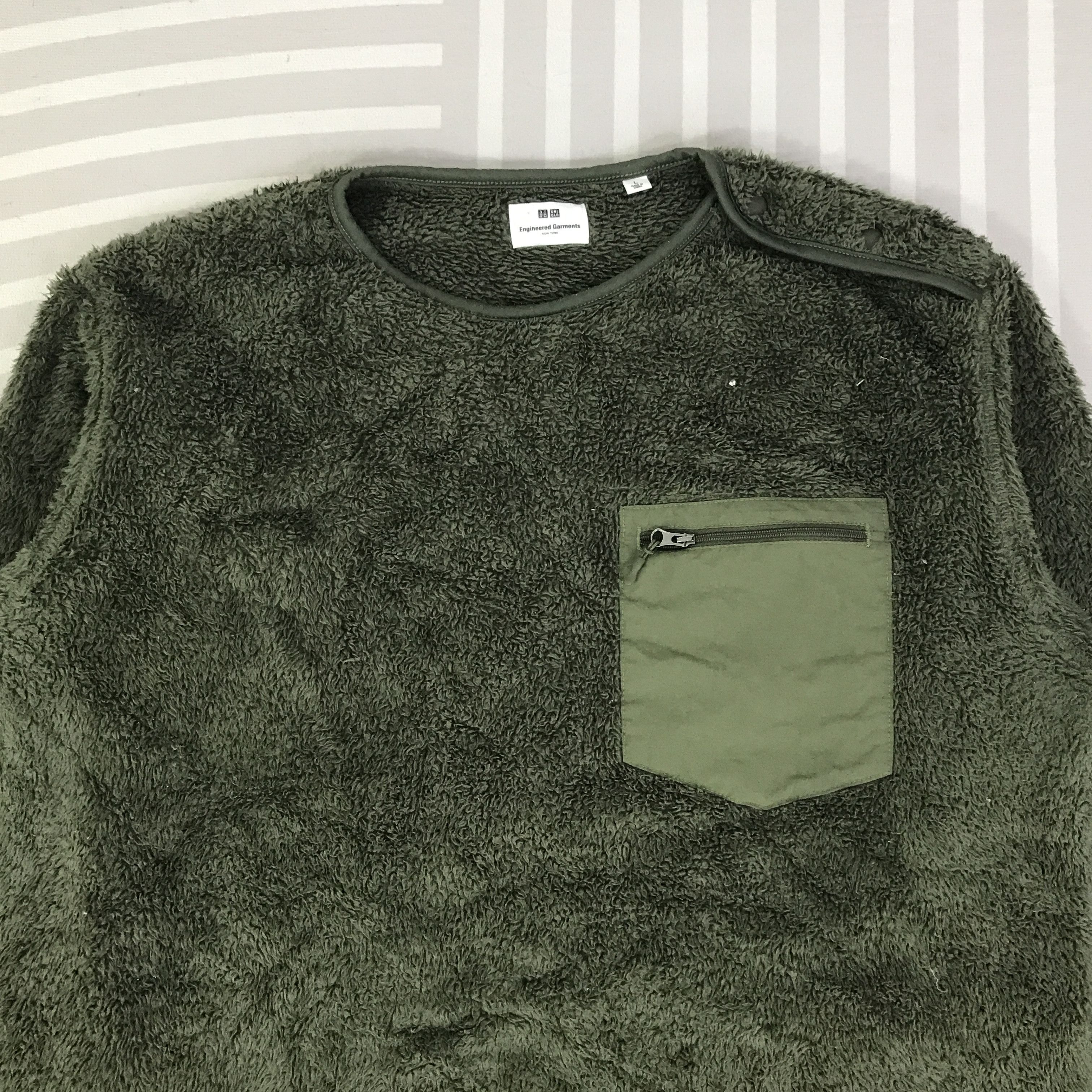 Engineered Garments × Uniqlo Vintage Uniqlo x Engineered Garments sherpa sweater K126B4 Size US L / EU 52-54 / 3 - 2 Thumbnail