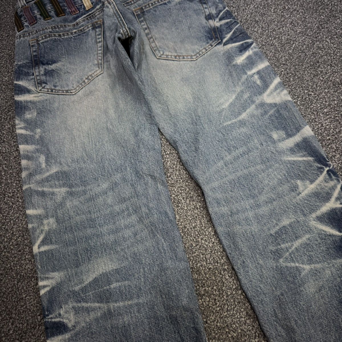 Le Grande Bleu (L.G.B.) Archives ‼️ Japanese Double Waist Nylaus Python Whisker Denim Size US 31 - 10 Thumbnail
