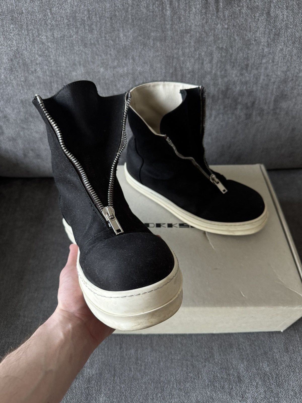 Rick Owens Drkshdw Rick Owens Zip Front Boots Avantgarde Sneakers Mens Size US 10.5 / EU 43-44 - 11 Thumbnail