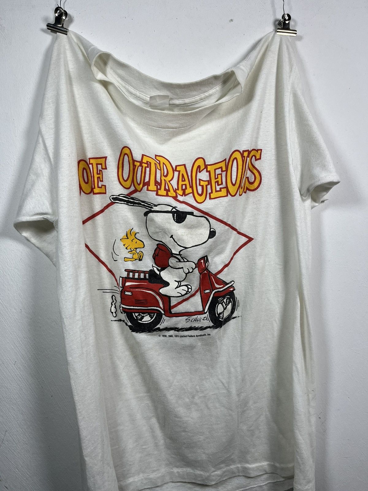 Vintage Vintage 80’s JOE OUTGRAGES SNOOPY TEE Size US M / EU 48-50 / 2 - 2 Thumbnail